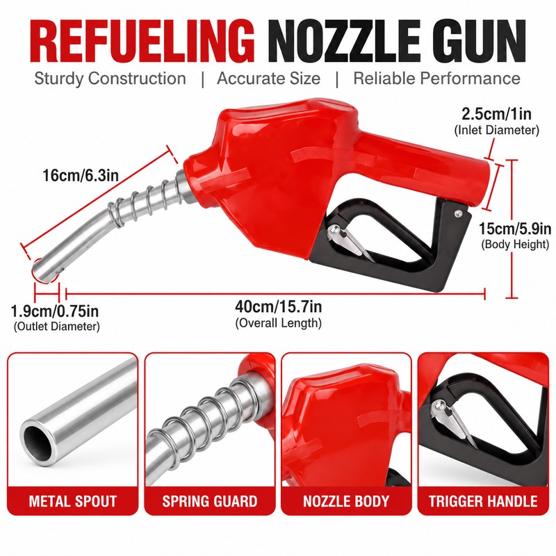Automatic Fuel Nozzle for Diesel Refueling – Shutoff Dispensing Gun