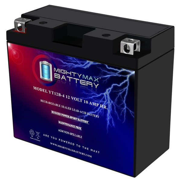 Mighty Max Battery YT12B-4 12V 10Ah SLA Battery Replacement for