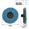 10Pcs 2-Inch Zirconia Roll Lock Die Grinder Drill Flap Disc
