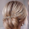 Zoestar Diadema de cristal para novia, accesorio para el pelo