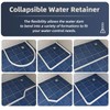 (Upgraded)3” High Shower Threshold Water Dam 39 Inch Collapsible Shower