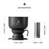 Ideus Brew Pour Over Dripper, Portable Stainless Steel Reusable Filter