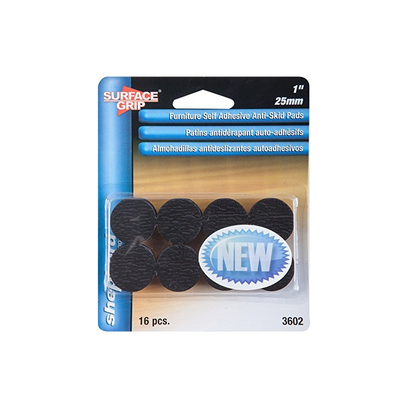 Shepherd Hardware 3602 1-Inch Surface Grip Adhesive Non Slip Pads,