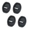 CyperFair 4 PCS Car Door Latch Lock Cover, Silicone Shock