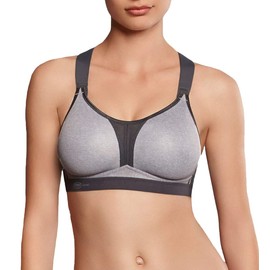 Anita Active Sport-BH X-Back, Women's Sports Bra, Grey (Heather Grey 254), 34D UK (75D EU)