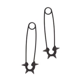 Sacina Black Spike Safety Pin Earrings, Punk Earrings, Emo Earrings, Grunge Earrings, Gothic Earrings, Christmas Gift for Women