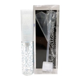 ヤマダアトマイザー 50442 本体：透明、本体模様、メタリックライトブルー、キャップ：乳白色(ラメ入り)