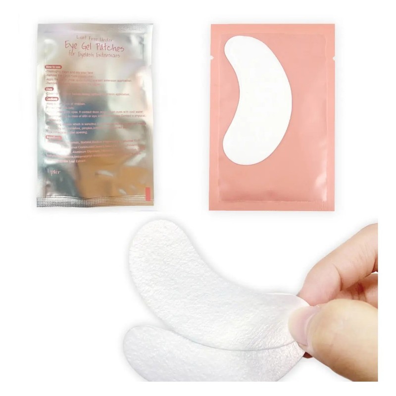 100 Pares Parches De Hidrogel Extension De Pestañas (200)pz