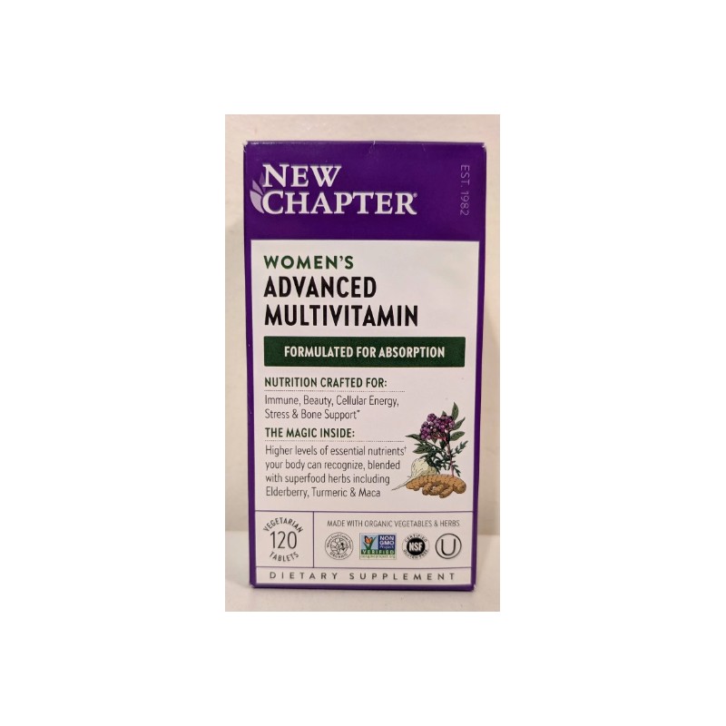 New Chapter Women's Advanced Multivitamin - 120 Tablets - EXP