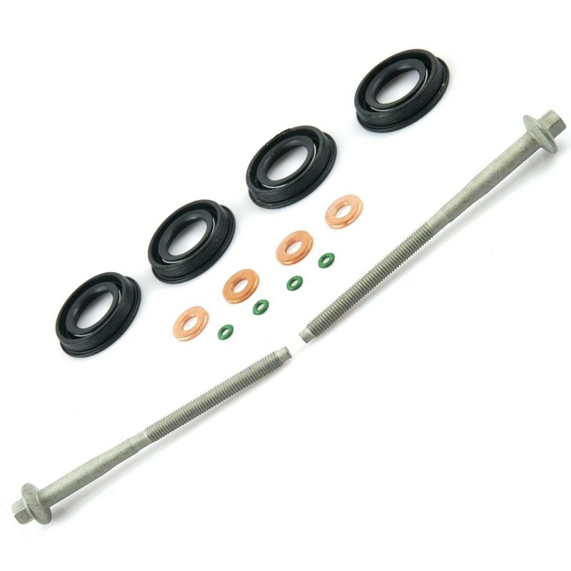MKAREPART Diesel Injector Seals Washer O-ring Clamp Bolts Kit Compatible