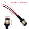 2 Pcs 1157 Led Bulb Socket Adapters, 1157 BAY15D Male