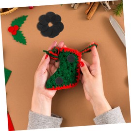 FRCOLOR 100Pcs Felt Fabric Sheets for DIY Crafts Round Felt Pads for Ornaments Craft Material for Home Holiday Decorations