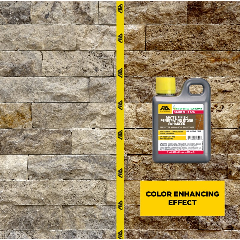 FILA Surface Care Solutions, STONEPLUS ECO, Stone Sealer Color Enhancer,