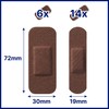 Hansaplast Sensitive Skin Plasters, Dark, Pack of 20, Skin-Friendly and