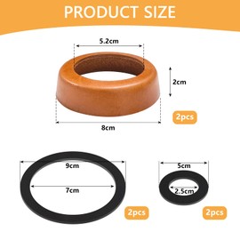 euluoziqing 2 Stück Ledermanschette für Schwengelpumpe Typ 75, Dichtungen Schwengelpumpe Ersatzteile, O-Ringe Dichtung Kolbenmanschette für Gartenpumpe Handpumpe Brunnenpumpe (Braun)