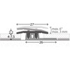 Profi-Design Transition Profile Aluminium 27 mm / 90 cm Brushed