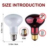 Jugbuy Heat lamp Bulbs Day & Night Combo, 100 Watt