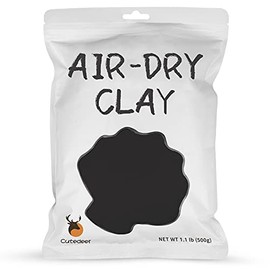 Air Dry Clay - Black, 1.1lb Soft Foam Modeling Magic Clay, Ultra Light Clay DIY Creative Molding Clay for Preschool Education Arts & Crafts(1.1lb - 1 Pack,Black)