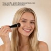 ACMEBEAUTY Angled Foundation Brush for Liquid Cream Blending, Black, 1Pcs