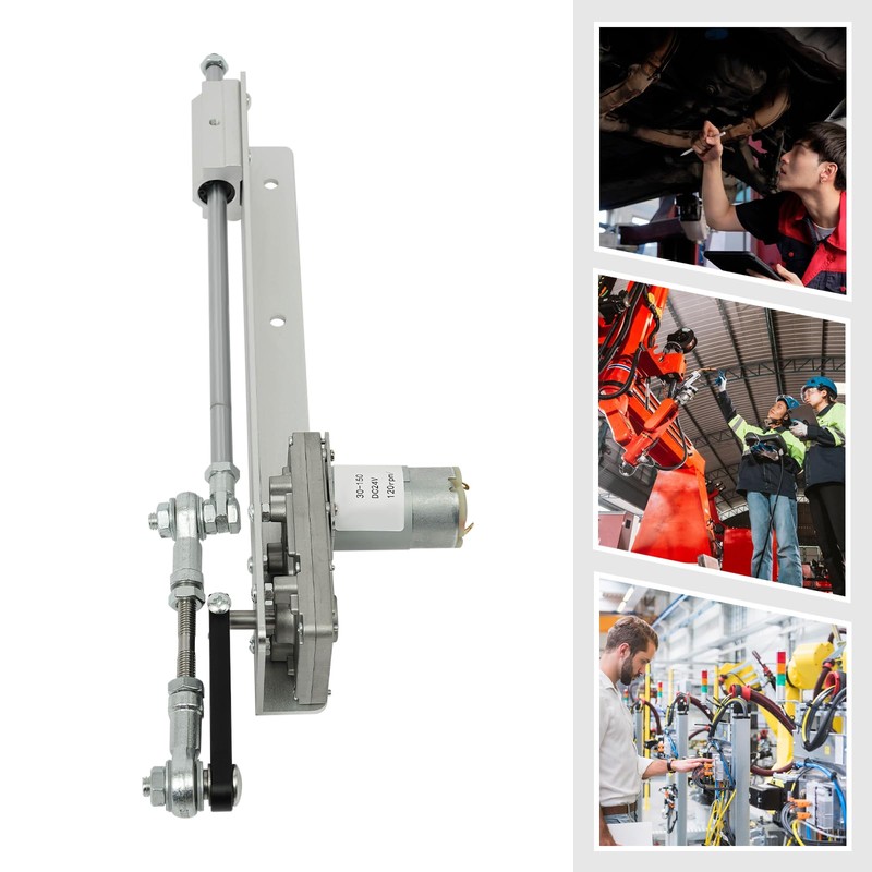 Reciprocating Cycle Linear Actuator, DC 24V Stroke 1.2"-5.9" Gear Adjustable