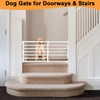 Maerd Short Dog Gates for Doorways,Dog Gate to Step Over,Retractable