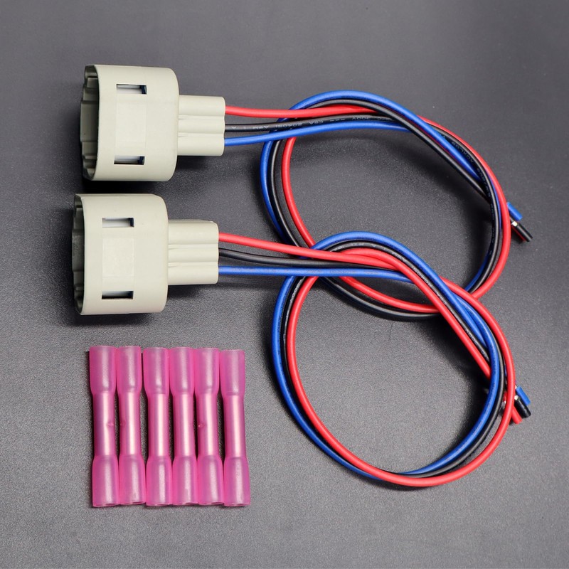 LIZAPUS 2pcs H13 9008 Headlight Connector Compatible with Ford F-150