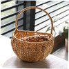 KOMBIUDA Countryside Decorative Basket Hanging Egg Container Plastic Storage Tight
