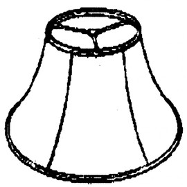 Royal Designs Shallow Bell Basic Lamp Shade, Burlap, 9 x 18 x 12