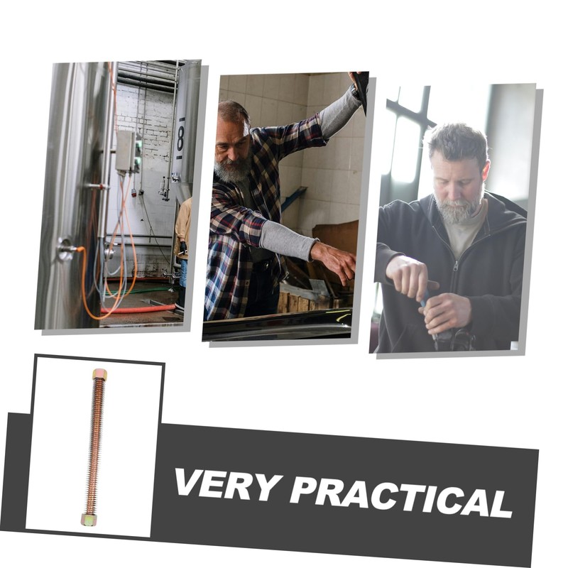 Outanaya Compressor Line Hose Stainless Steel Replacement Parts 3/4 Exhaust