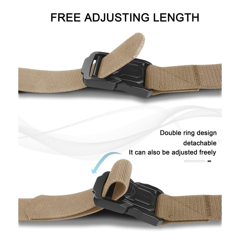 JUKMO Tactical Belt, Military Hiking 3.8 cm Work Belt with