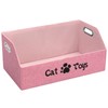 ORGMASTER Cat Toy Basket, Kitten Toys Storage Organizer Foldable Fabric
