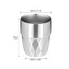 QWORK Stainless Steel Cup, 4 Pack 10 oz Double Wall