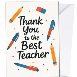 Thank you to the best teacher, A5 Card, End of Term