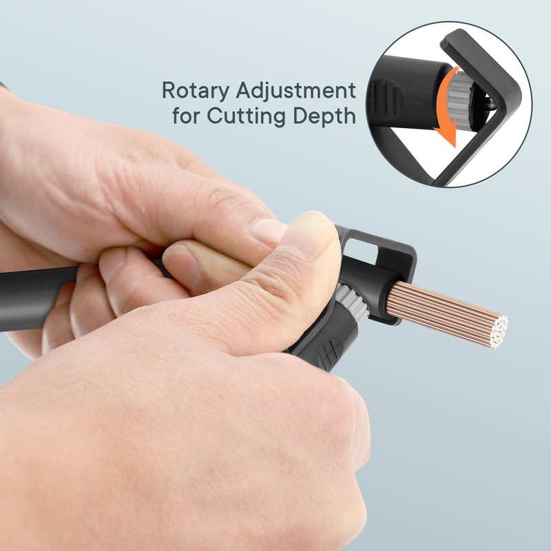 WODHMIEY Round Cable Stripper Tool, Cable Jacket Slitter Tool with