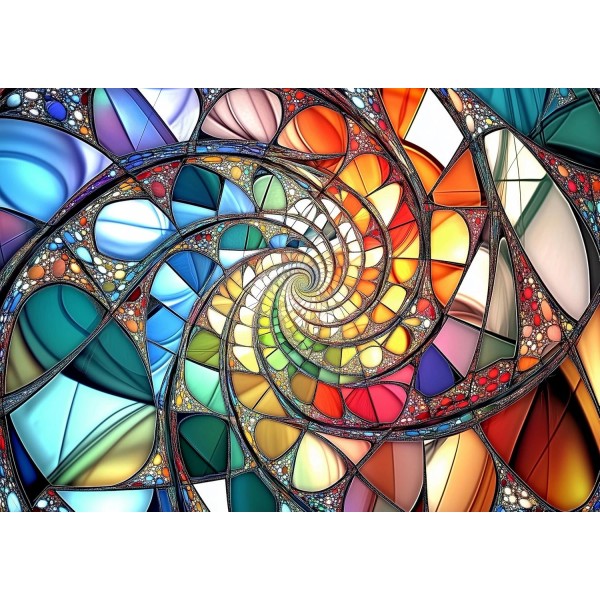 Flalivi Stained Glass Puzzles for Adults 1000 Pieces, Impossible Hard