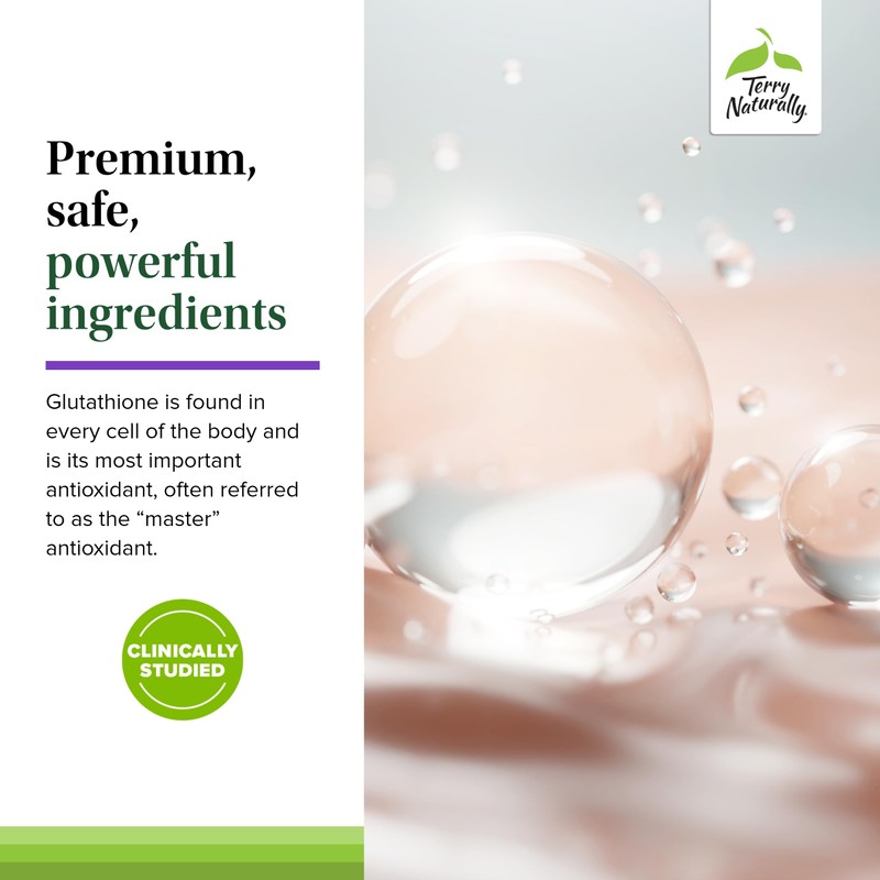 Terry Naturally Terry Naturally Clinical Glutathione - Antioxidant Supplement for