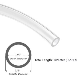 sashow Tubing Pipe 3/8" OD Air Compressor PU Line Hose Tube for Water Fluid Transfer
