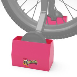 Training Wheel Trainers - Indoor Kids Stationary Bike Trainer Stand for Kids Bikes with Training Wheels (1 Pack Pink)