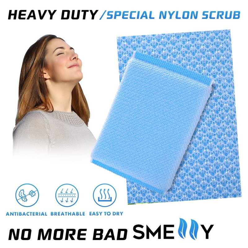 Nylon Cleaning Scrub Pad 12 Pack,Long-Lasting and Reusable Dishwashing Sponge,All-Purpose