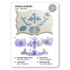 PME JEM Scrolls & Pansy Cutters, Set of 4,17 x