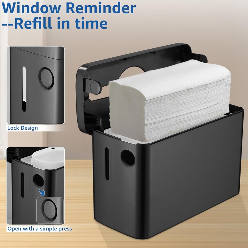 Paper Towel Dispenser Countertop (5857X-Black)