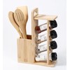 Altra Astra Organic Bamboo Utensils Holder and Spice Rack, Including