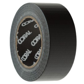 Coral 71370 Endurance Duct Tape Black High Strength Handy Mini roll Pocket Gaffer Cloth Tape 1 inch 10M roll