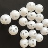 10 Pcs White Rattle Balls Inserts Rattle Box Repair Doll