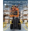 1200lbs Forklift Safety Cage with 4 Wheels, Heavy Duty Collapsible