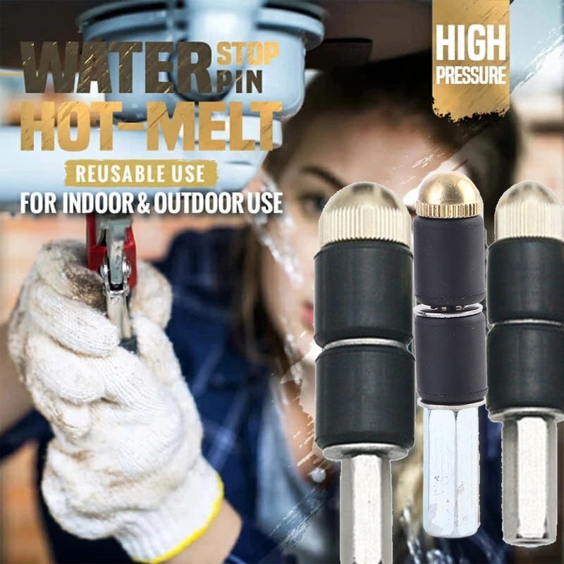 Pipe Water Stopper Kit Professional Plumber Stainless Steel Hot Melt