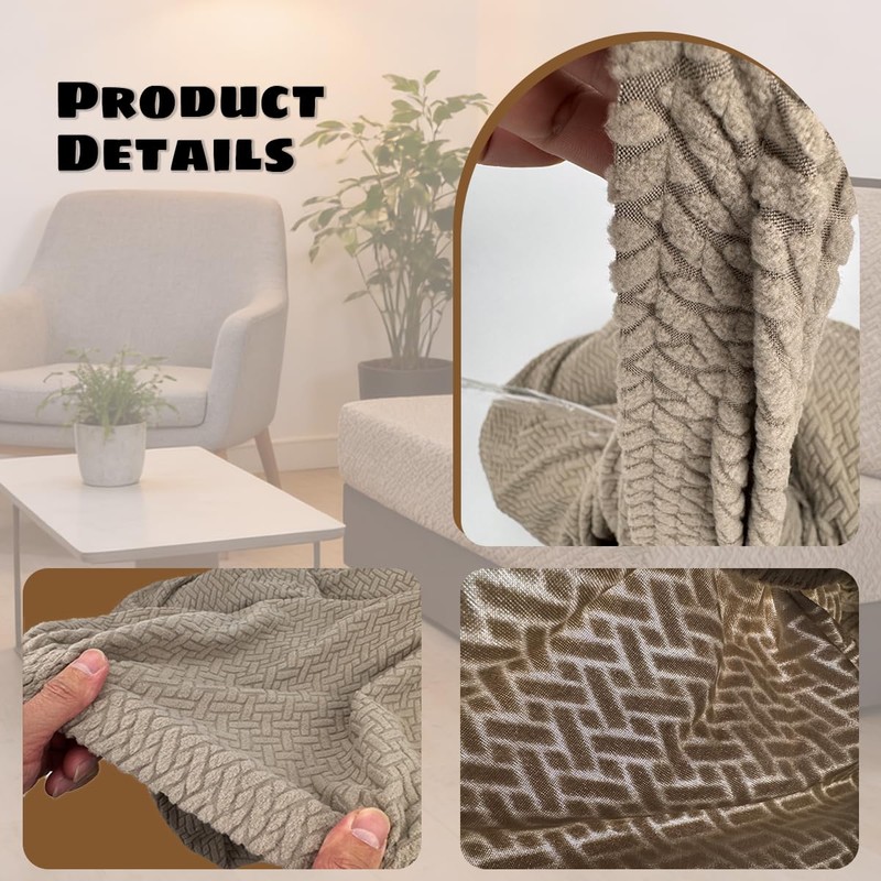 RV Couch Covers for Sofa Bed 2 Piece Stretchable Jackknife