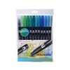 Tombow Dual Brush Pens Ocean - Pack of 12 Colors