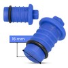 Pressure Test Plug 16mm PEX Blue Thread End Leakage Test