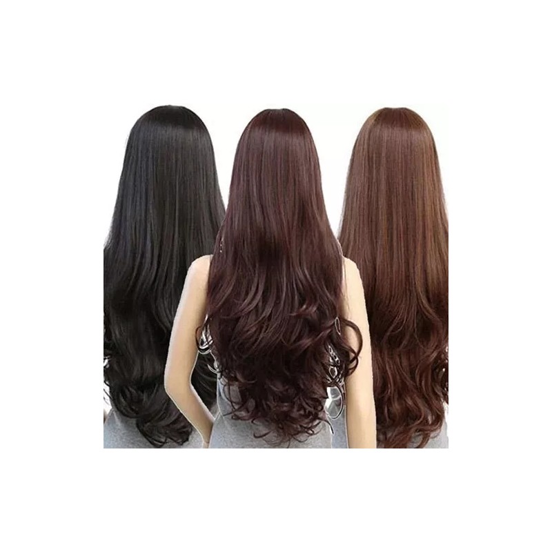 Shuowenn Peluca Larga Completa Resistente Al Calor Para Mujer